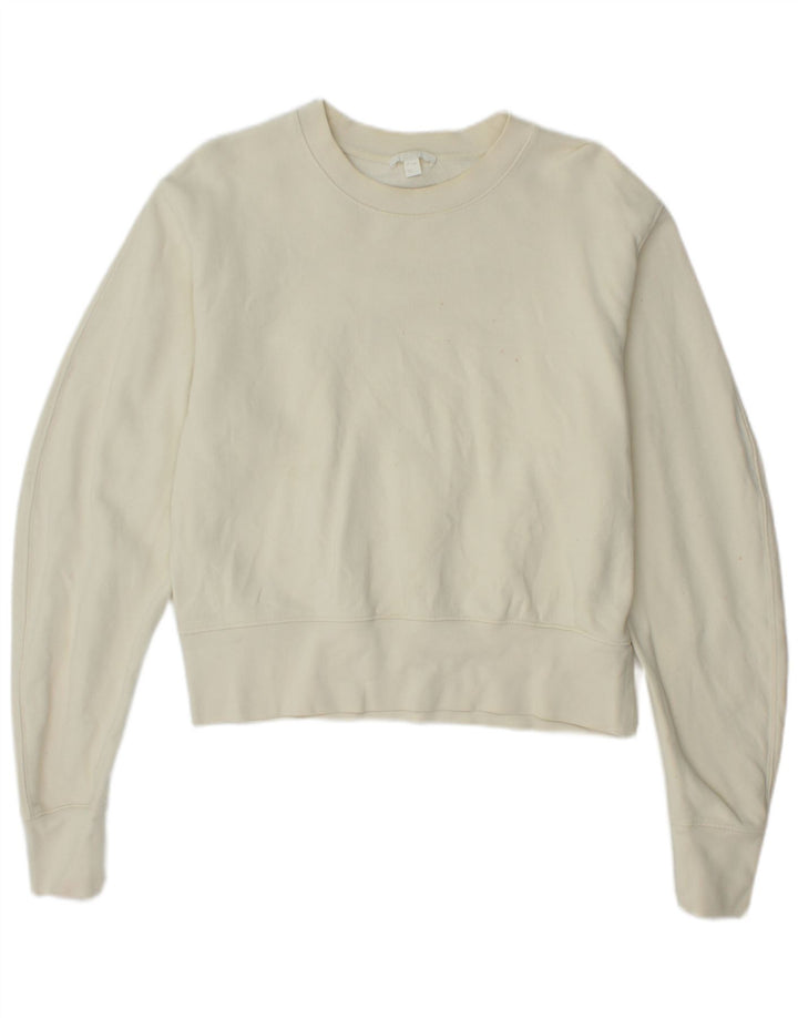 Cos Damski sweter oversize UK 10, mały, złamanej bieli, bawełniany