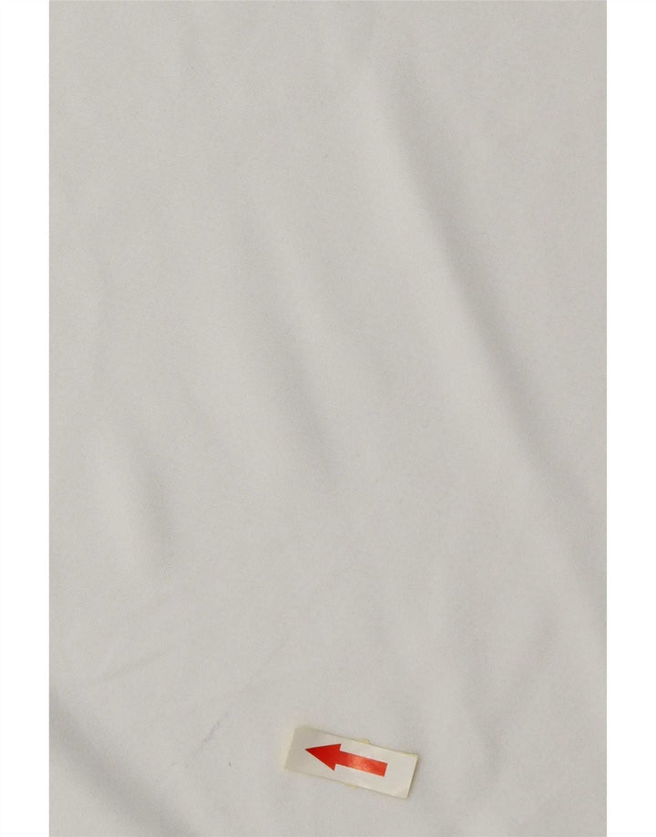 Męska koszulka Nike Dri Fit Top z poliestru w kolorze średniej bieli