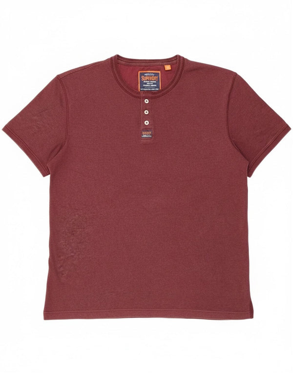 T-shirt męski Superdry 2XL, bordowy