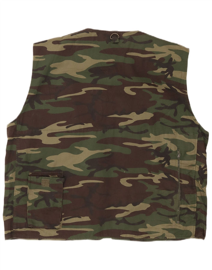 Męska kamizelka użytkowa ESSE EMME UK 42 XL, kamuflaż, khaki, poliester