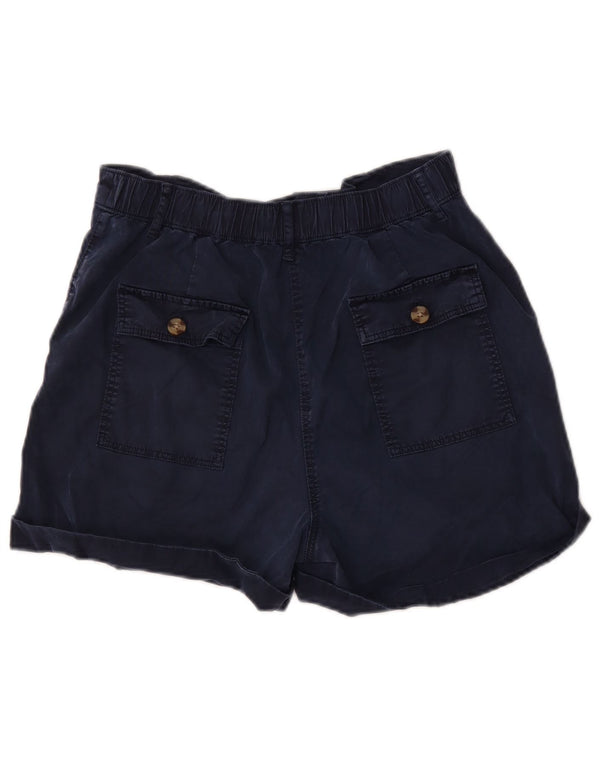 Marks & Spencer Damskie spodenki codzienne z wysokim stanem UK 12 Medium W34 Granatowe