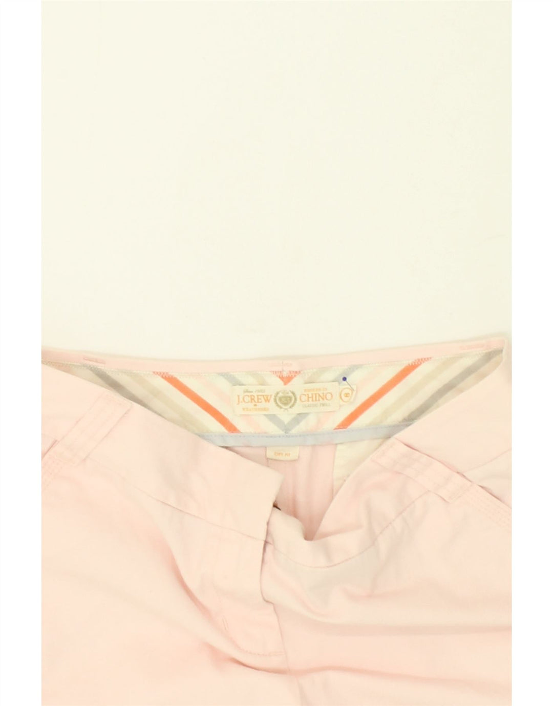 J. CREW Womens Chino Shorts US 8 Medium W34  Pink Cotton Vintage J. Crew and Second-Hand J. Crew from Messina Hembry 