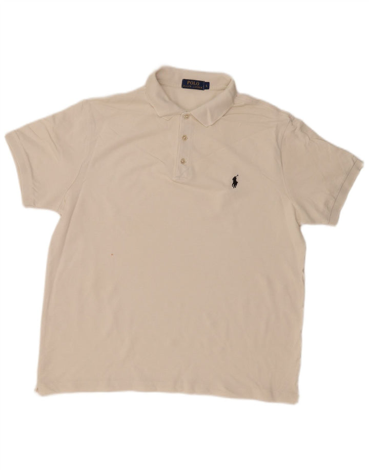 Męska koszulka polo Polo Ralph Lauren, duża, biała, klasyczna
