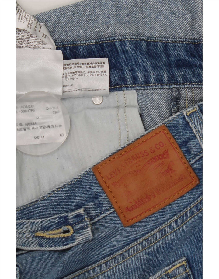 Damskie ogrodniczki Levi's w trudnej sytuacji, proste dżinsy, średnie W36 L27 niebieskie