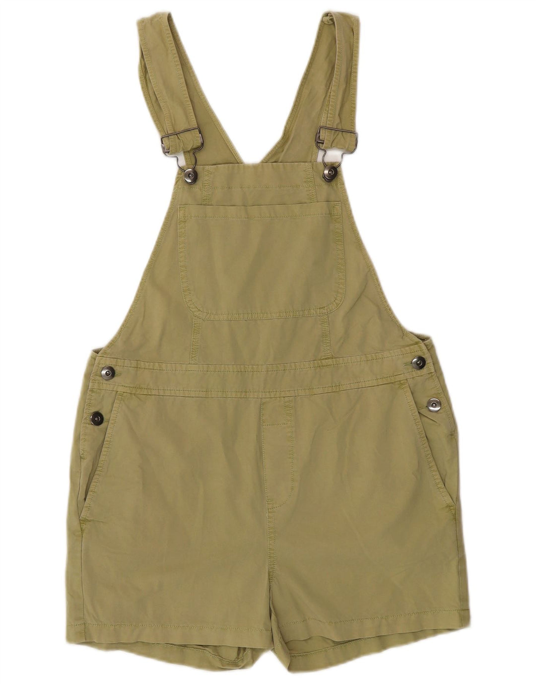 Damskie spodenki ogrodniczki VINTAGE średnie W34, zielone, bawełniane