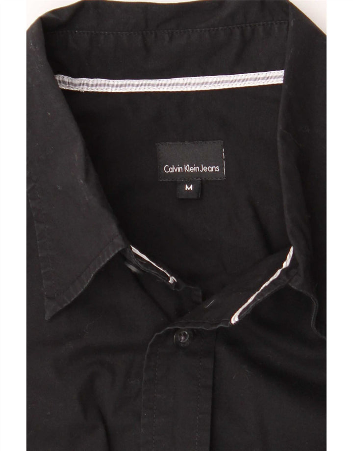 Koszula męska Calvin Klein Jeans, średnia czarna, bawełniana