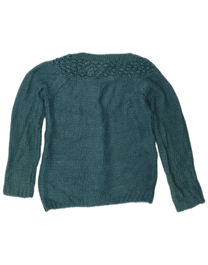 Damski sweter rozpinany Fat Face UK 8 Mały niebieski akryl