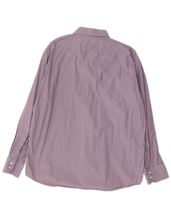 Koszula męska Hugo Boss o regularnym kroju, rozmiar 17 1/2 XL, fioletowe prążki