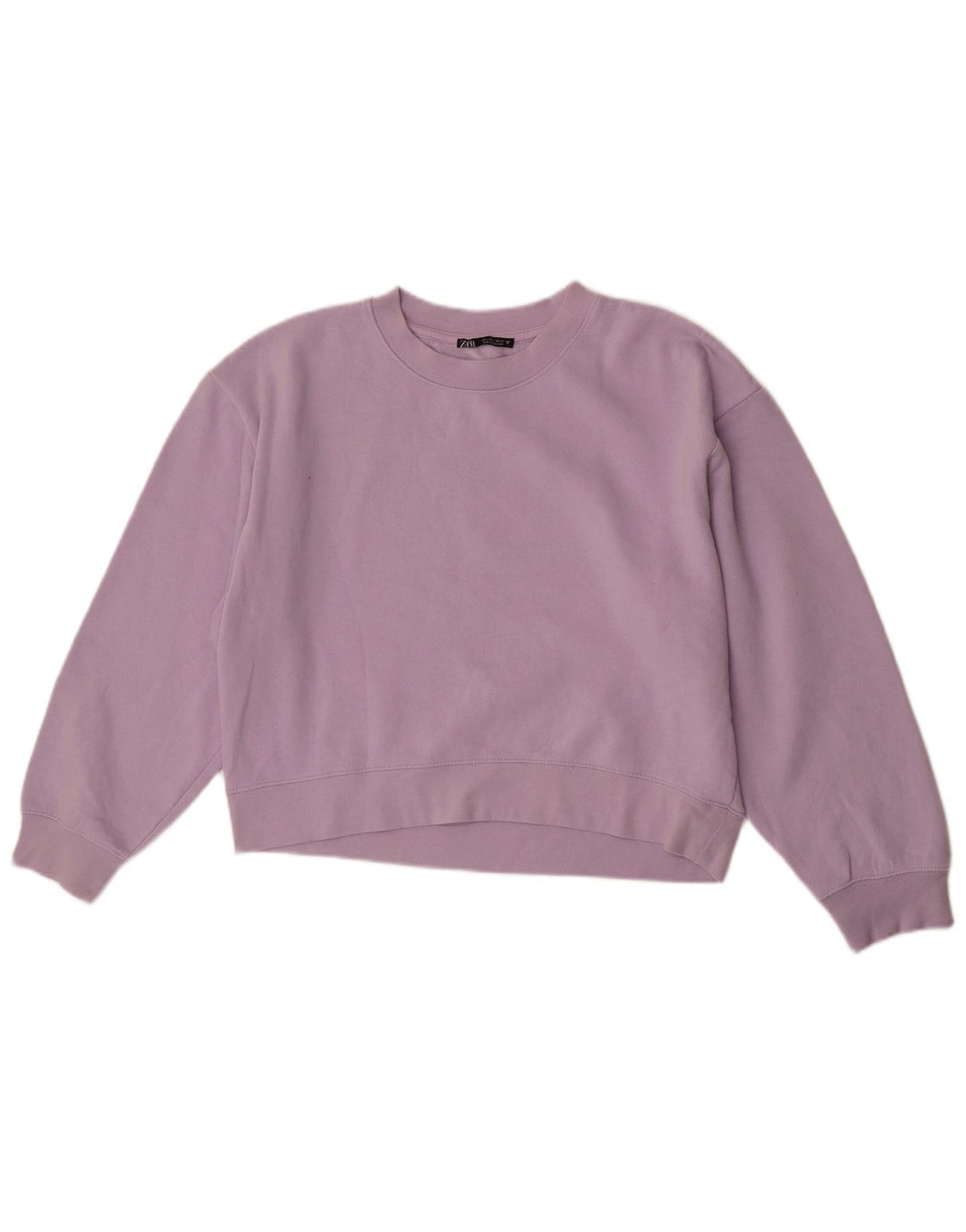 Damski sweter typu Crop Zara UK 16, duży, fioletowy poliester