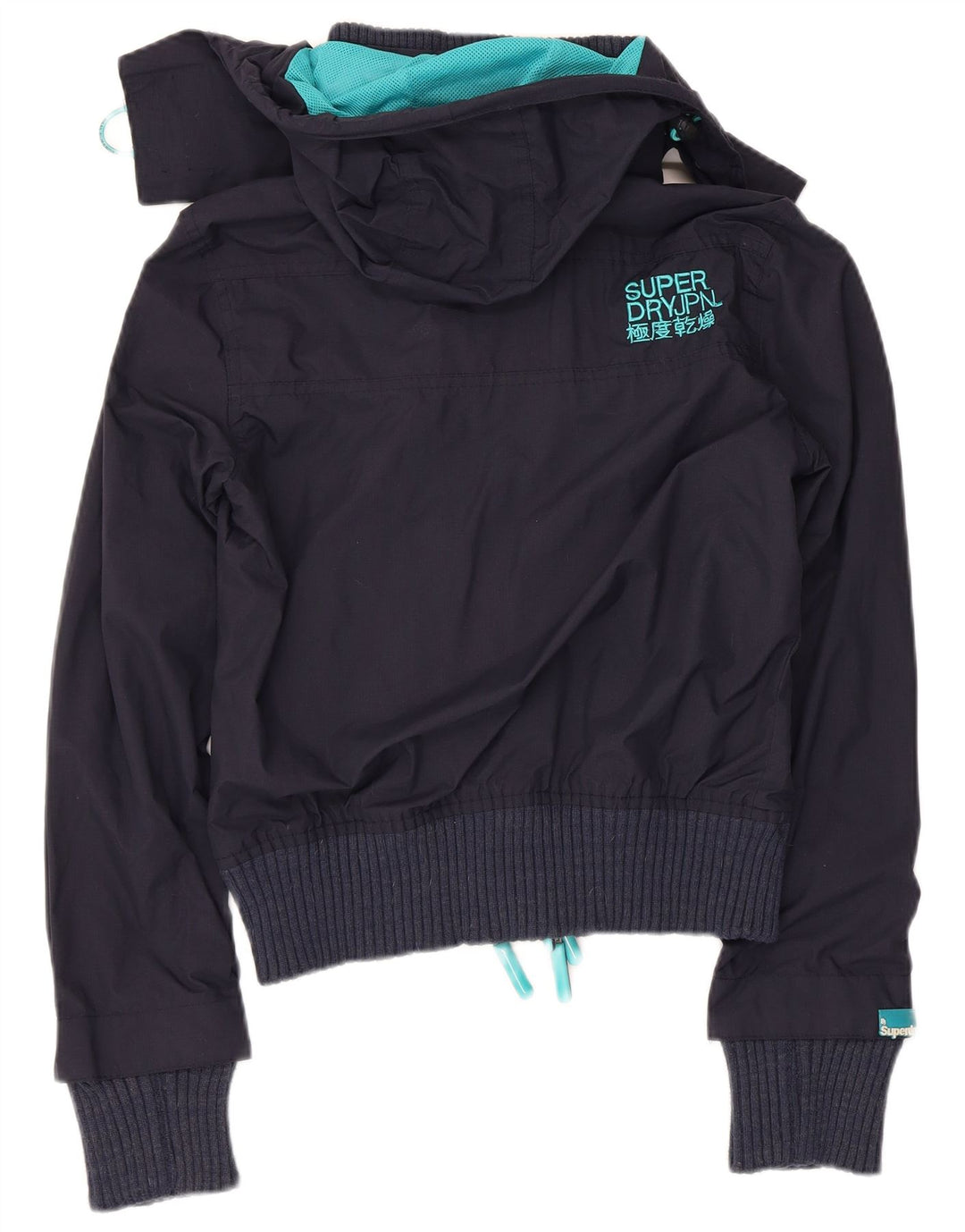 Damska kurtka przeciwdeszczowa Superdry The Windbomber Graphic UK 10, mała, granatowa