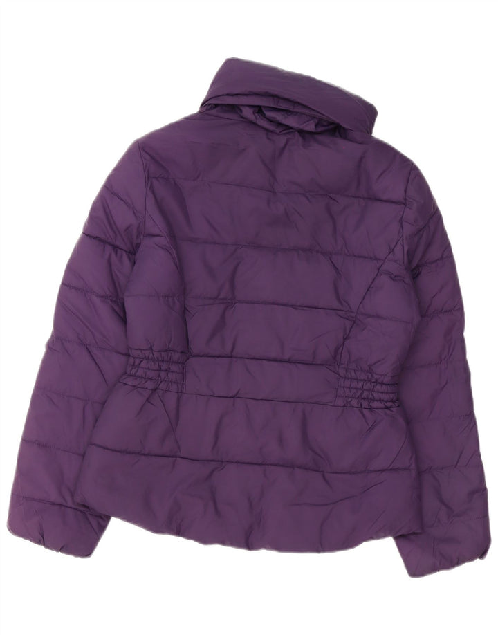Marks & Spencer Damska kurtka oversize z wyściełaną wkładką UK 10, mała, fioletowa, poliestrowa