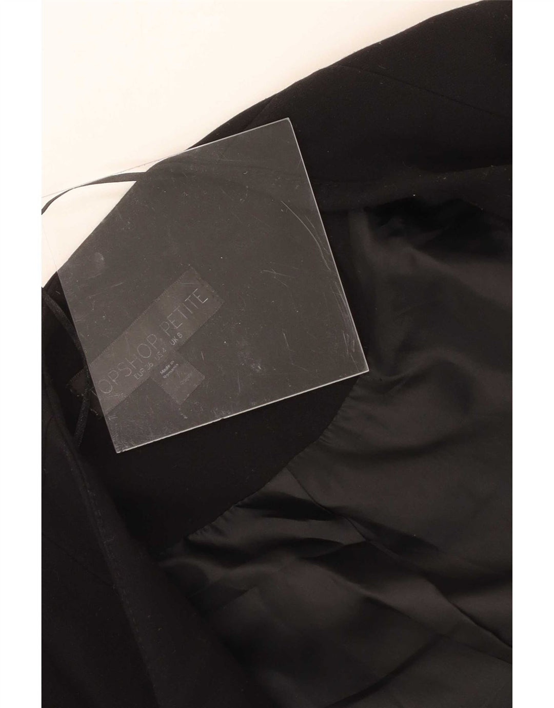 Damska marynarka Topshop Petite Crop Open, UK 8, mała czarna