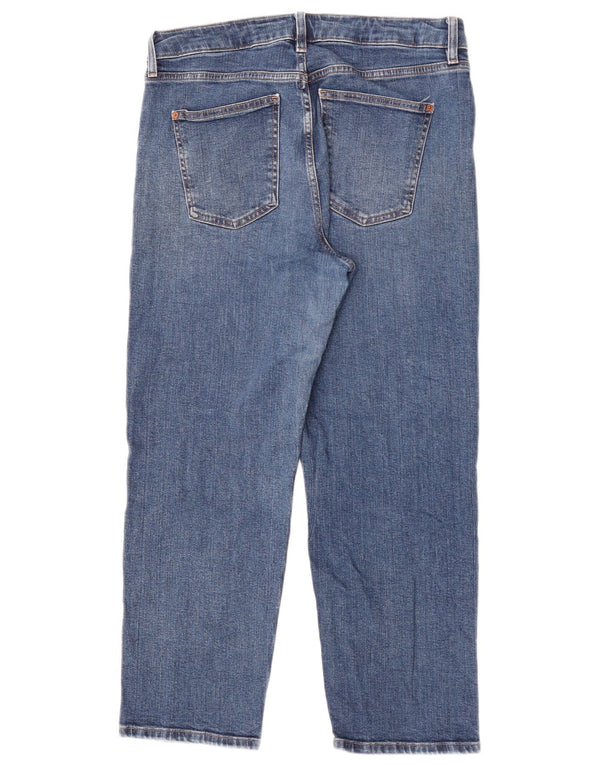 Marks & Spencer Damskie dżinsy Boyfriend Tapered UK 14 Large W32 L28 Niebieskie