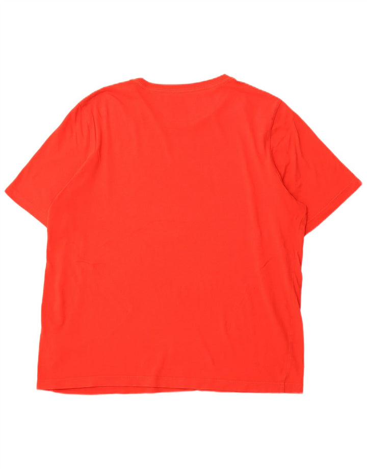 Męski T-shirt z grafiką PUMA, top XL, czerwona bawełna