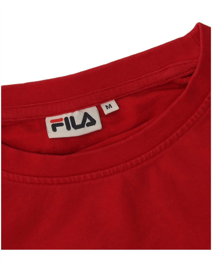 Damska bluza z grafiką Fila, UK 14, średnia czerwień