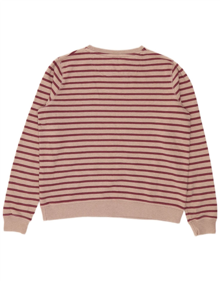 Damski sweter oversize FAT FACE UK 12 w średnie różowe paski