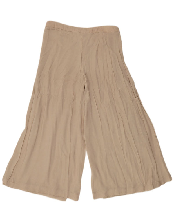 Spodnie Armani Collezioni Damskie Cullotes IT 40 Small W30 L28 Beżowe