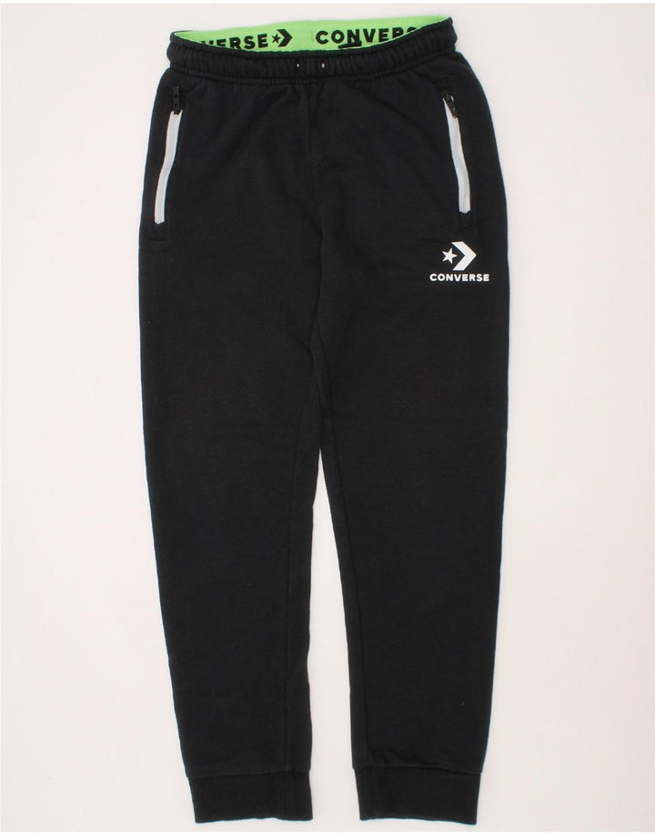 CONVERSE Boys Tracksuit Trousers Joggers 10-11 Years Medium  Black Cotton Vintage Converse and Second-Hand Converse from Messina Hembry 