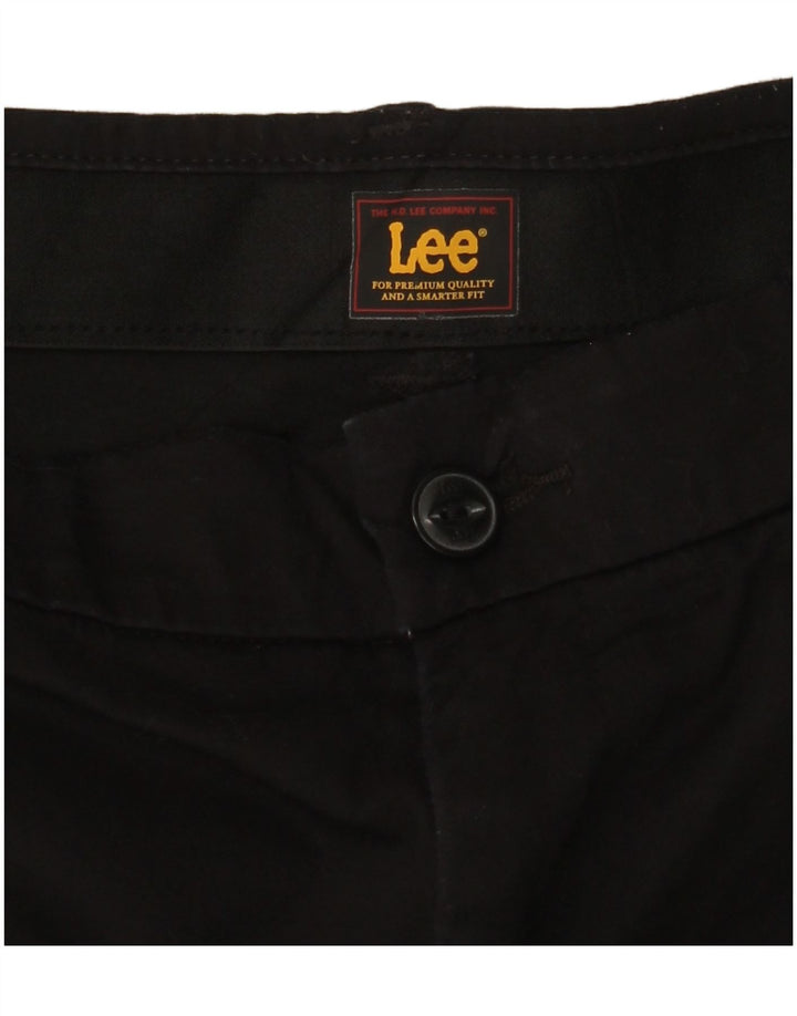 Damskie proste spodnie chino LEE W30 L31 czarne