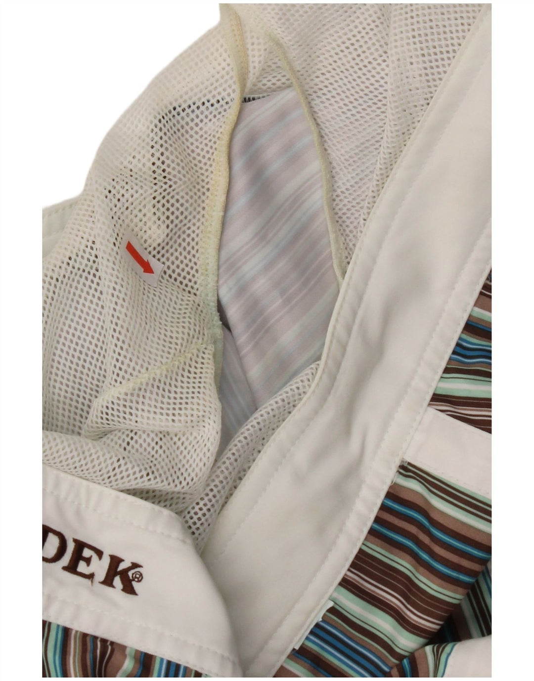 Męskie spodenki kąpielowe SUNDEK, poliester w wielokolorowe paski