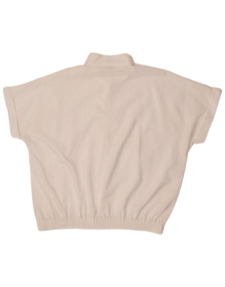 Damska bluzka oversize z krótkim rękawem Lady Joy EU 44 XL, biała