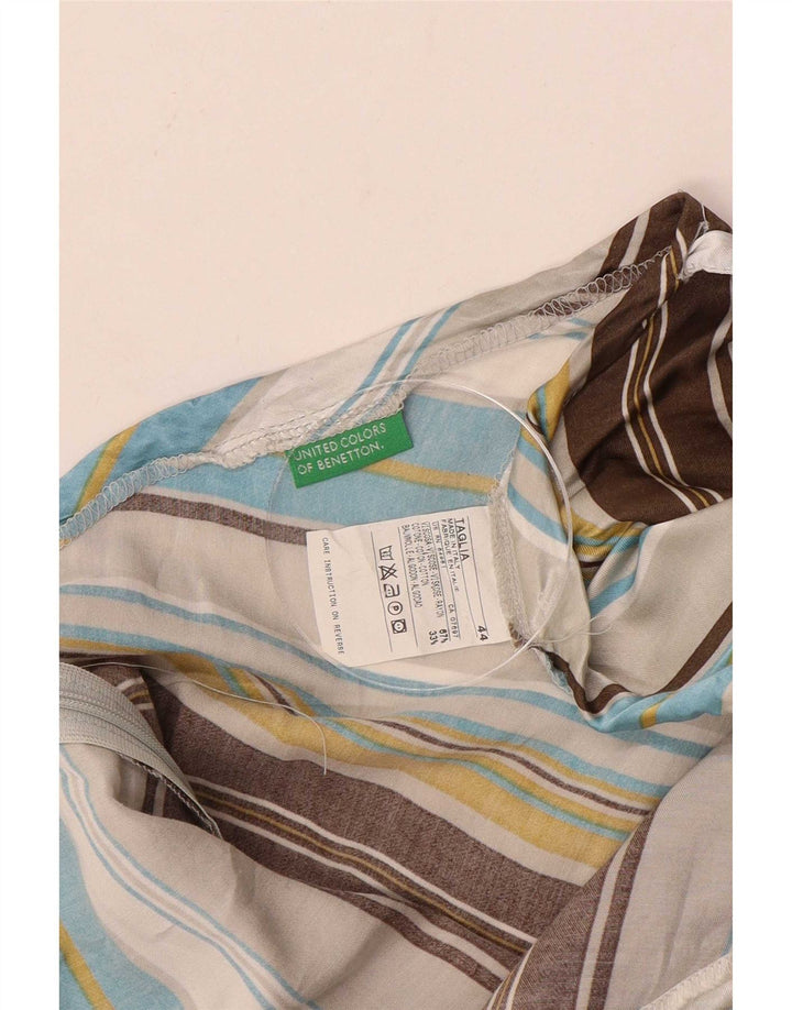 Spódnica asymetryczna damska Benetton IT 44 Medium W36 w wielokolorowe paski