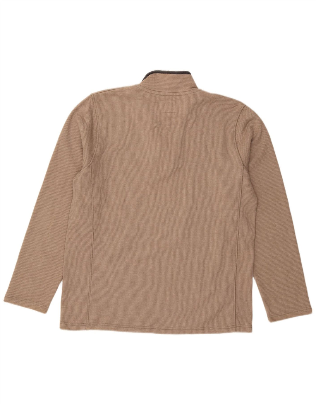 Męski sweter zapinany na zamek Mountain Warehouse, średnio beżowy, bawełniany