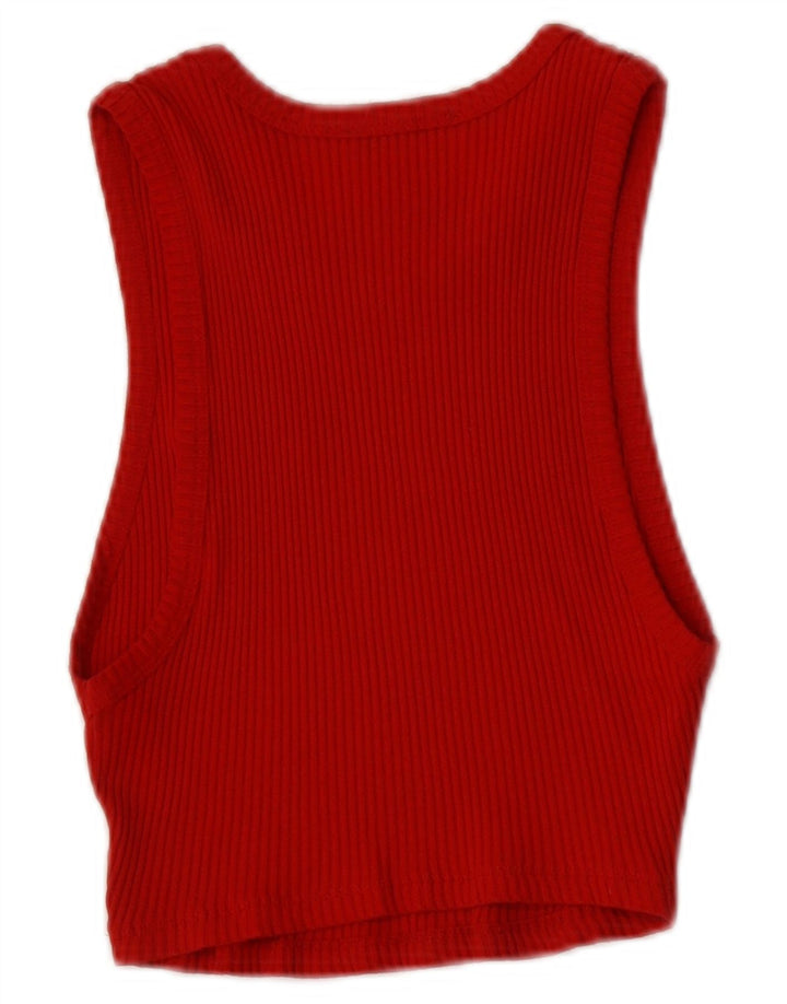 Damski krótki top Zara X Kappa UK 12, średni czerwony