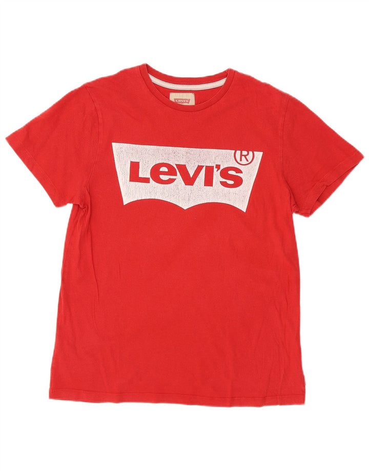 Chłopięcy T-shirt z grafiką Levi's, 15-16 lat, czerwony