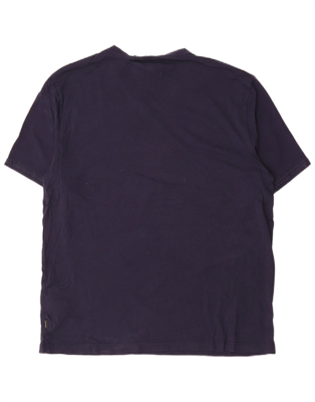 CALVIN KLEIN Męski T-shirt Top Duży Granatowy, Bawełniany