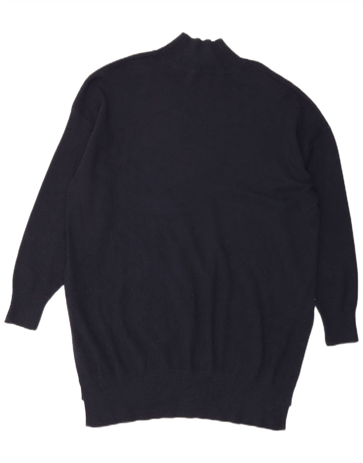 Marks & Spencer Damski sweter z golfem UK 16, duży, granatowy