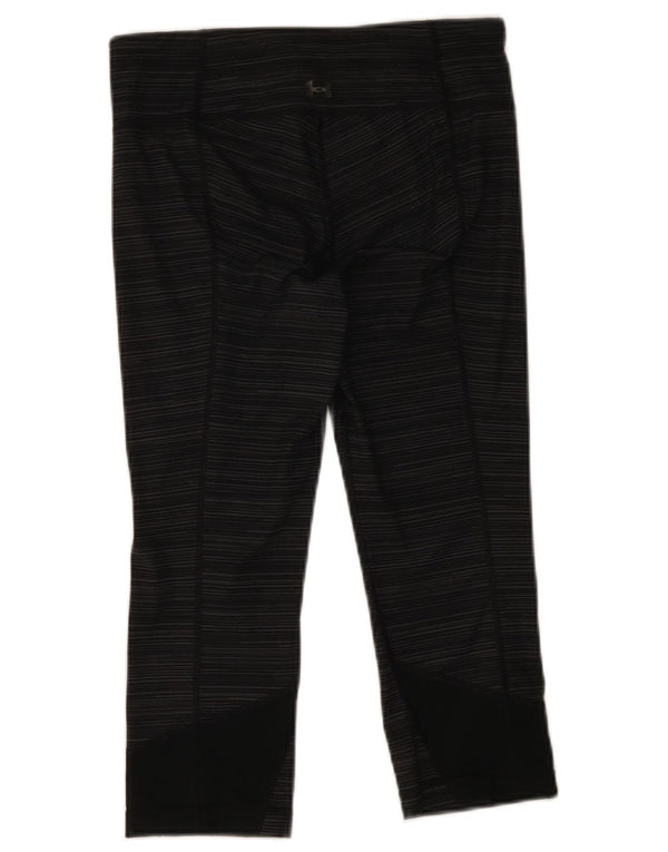 Damskie legginsy Capri Under Armour UK 10, małe, szare, poliestrowe paski
