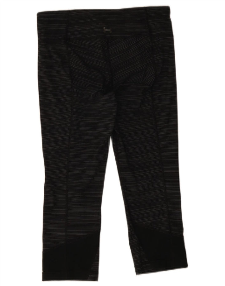 Damskie legginsy Capri Under Armour UK 10, małe, szare, poliestrowe paski