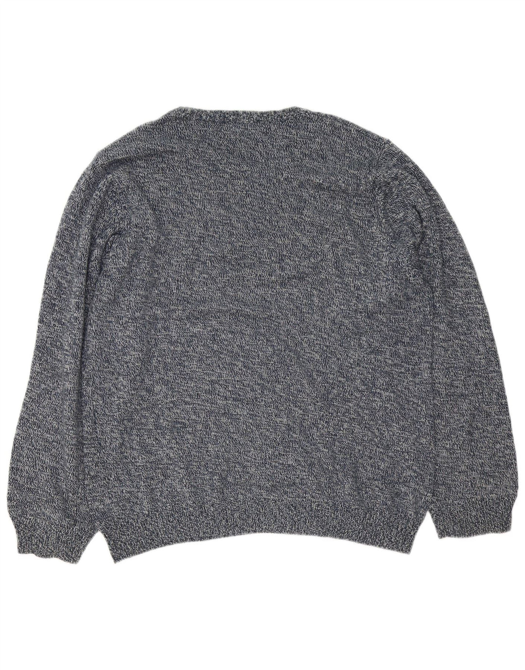 Męski sweter Marks & Spencer Blue Harbor z okrągłym dekoltem, duży, granatowy