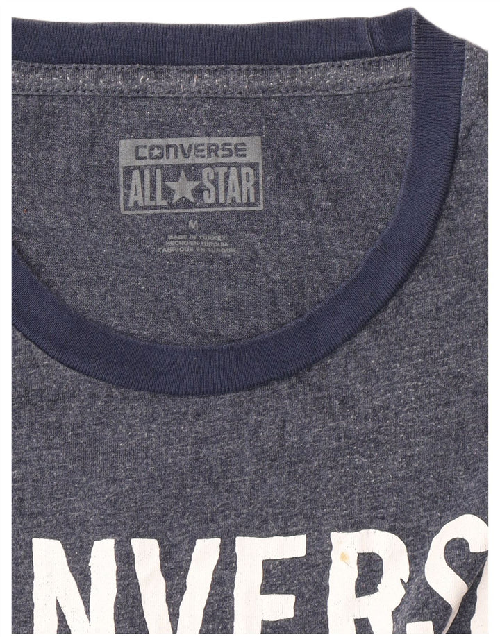 Męski T-shirt z grafiką CONVERSE, średni, granatowy