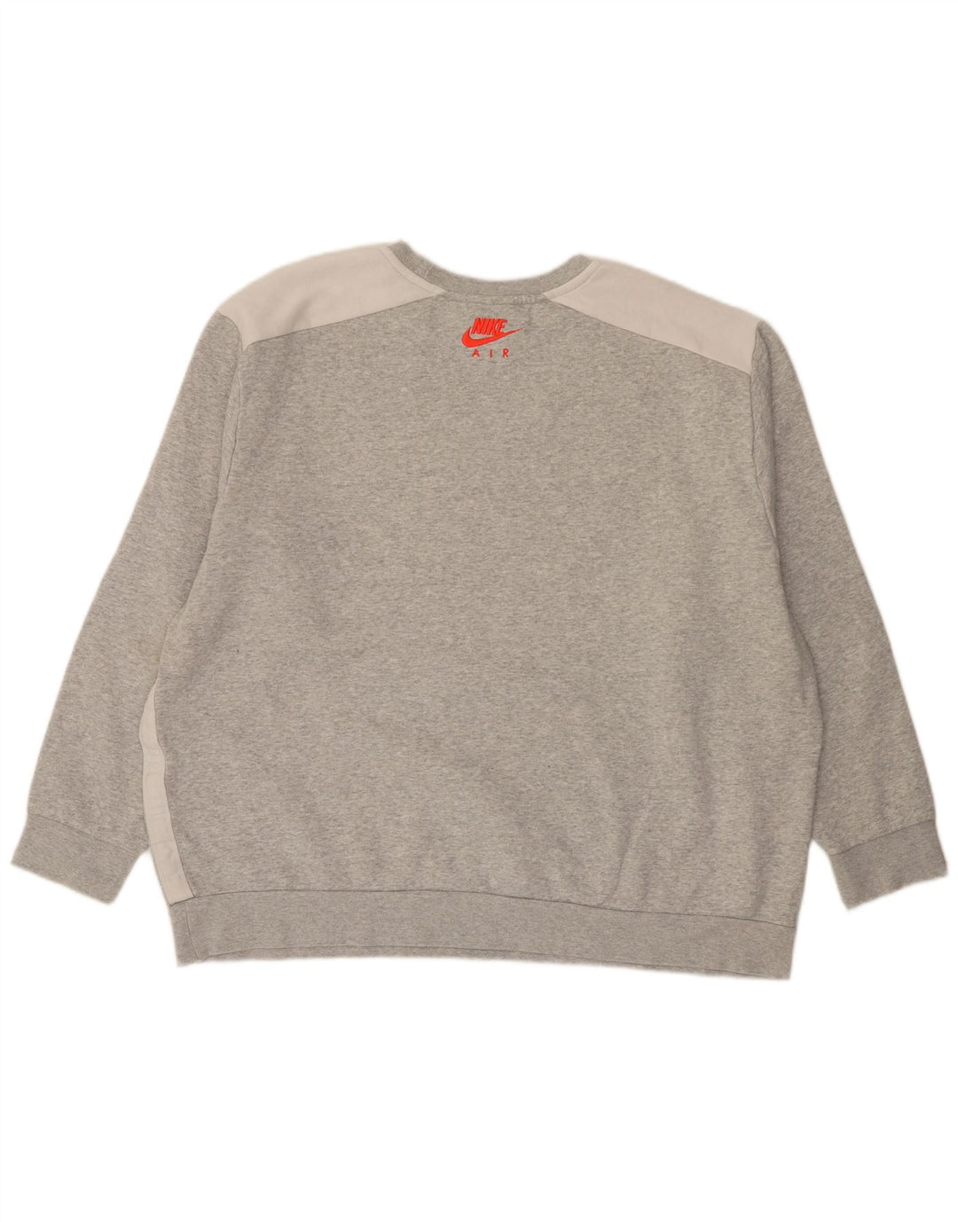 Męska bluza dresowa NIKE 2XL, szara, bawełniana w bloki kolorów