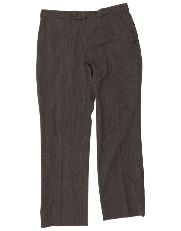 Ted Baker Mens Straight Suit Trousers W34 L31 Grey