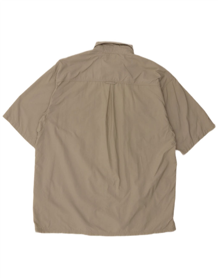 Męska koszulka z krótkim rękawem Columbia XL, nylon w kolorze khaki