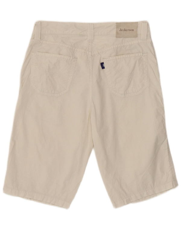 Jeckerson Womens Casual Shorts W30 Medium White Cotton