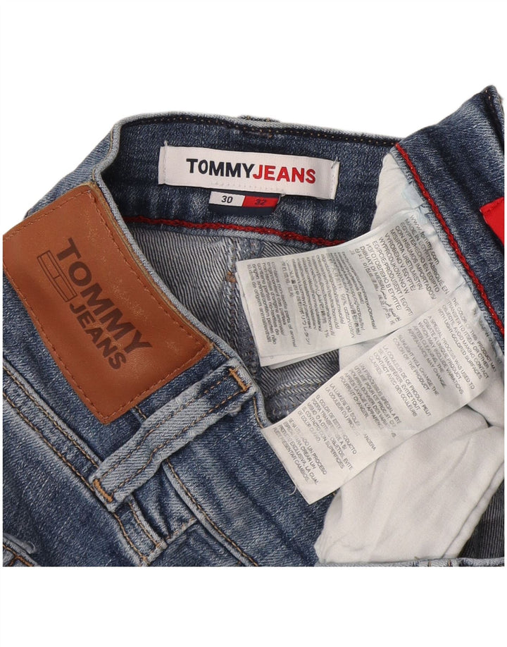 Damskie jeansy Slim Tommy Hilfiger W30 L32 Niebieskie bawełniane