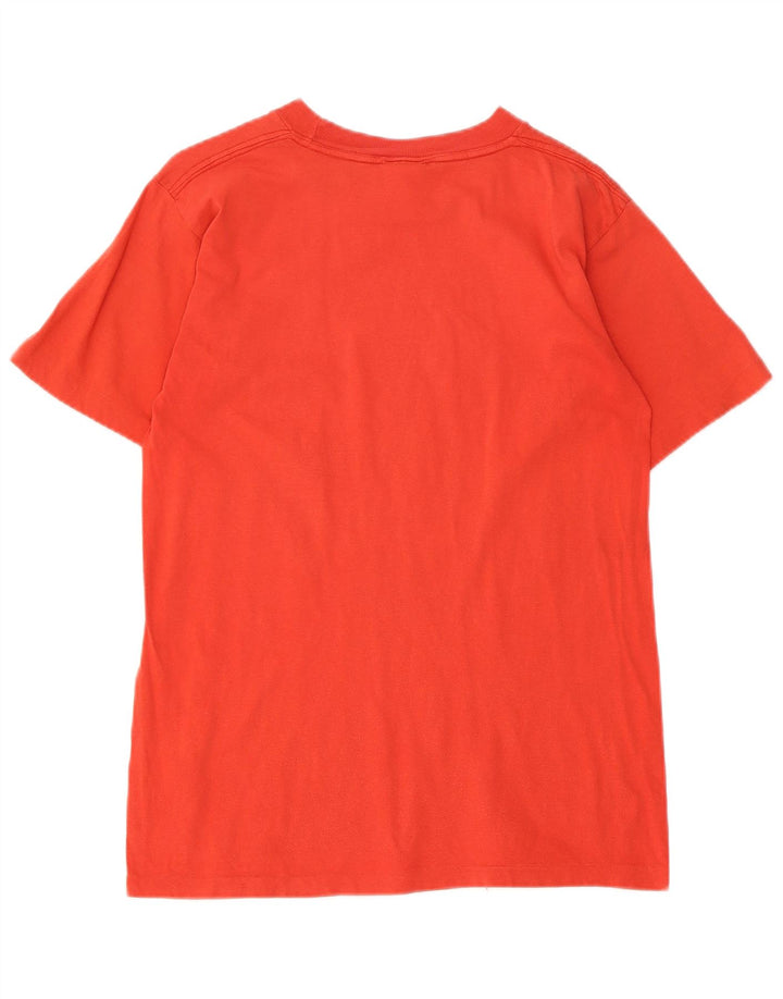 Męski T-shirt z grafiką Nike, mały, czerwony, bawełniany