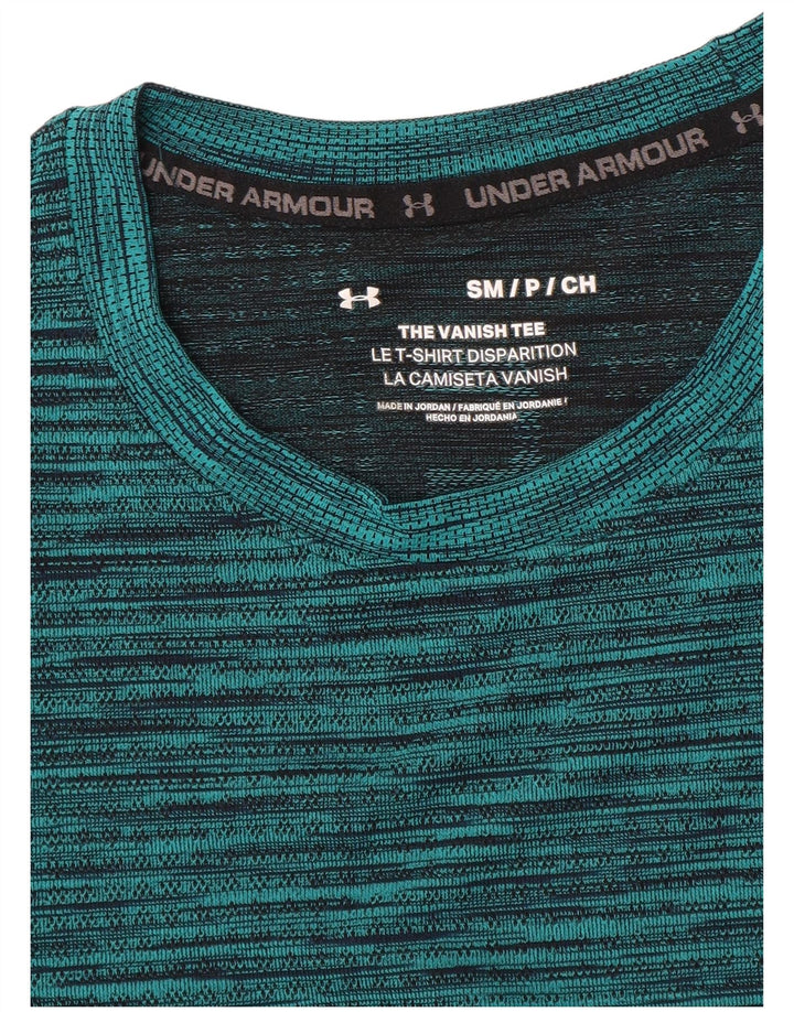Męski t-shirt Under Armour w małe zielone prążki