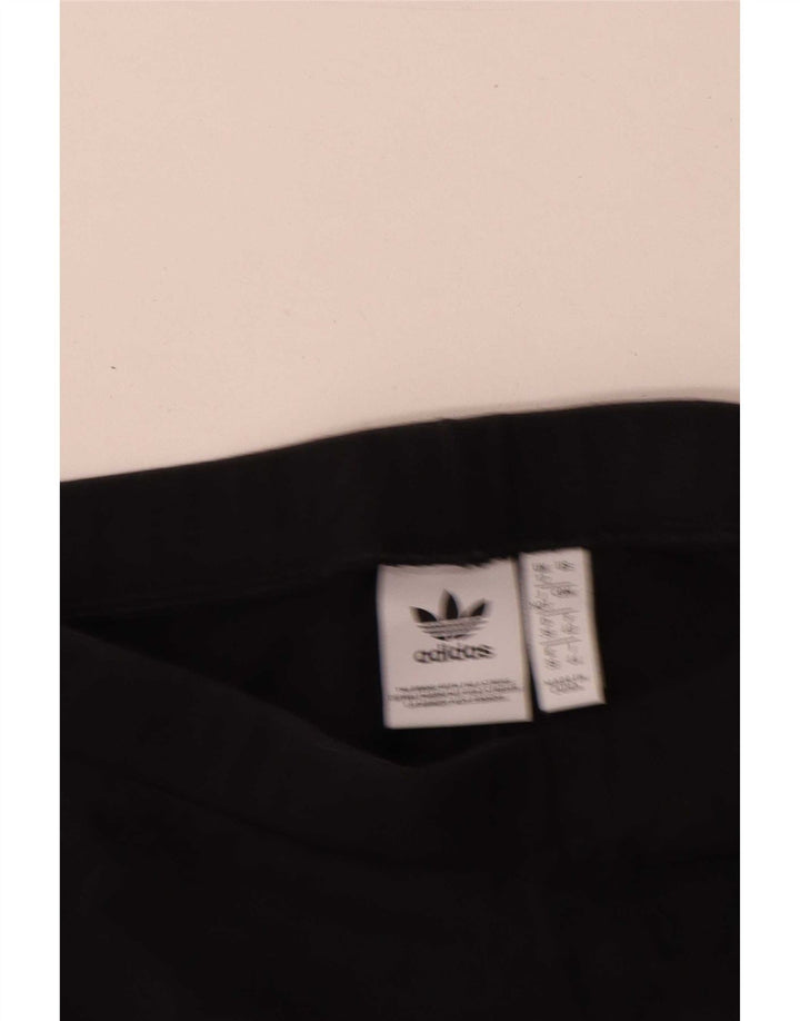 Damskie legginsy Adidas Graphic UK 12, średnie, czarne, bawełniane