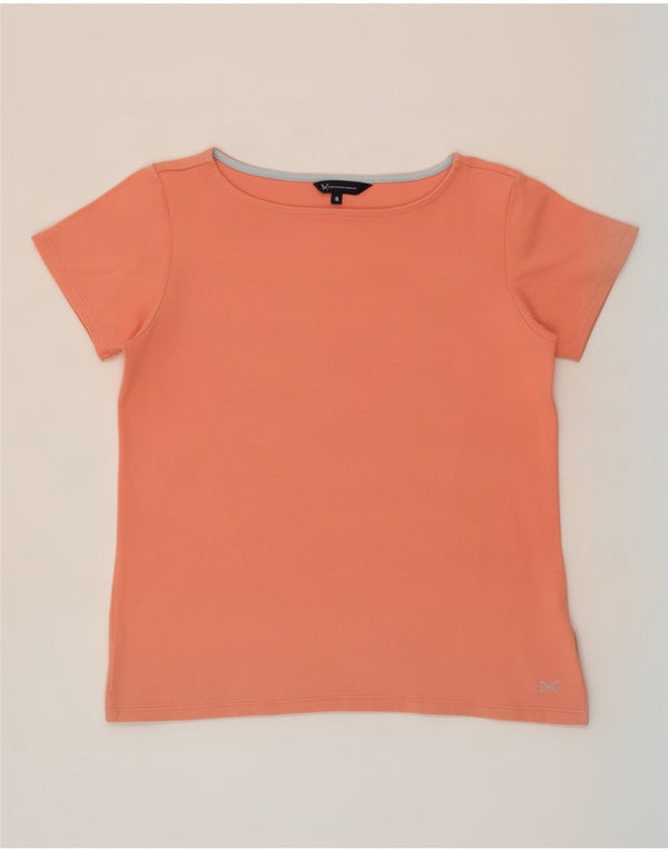 Crew Clothing T-shirt damski Top UK 8 Small Pink Cotton