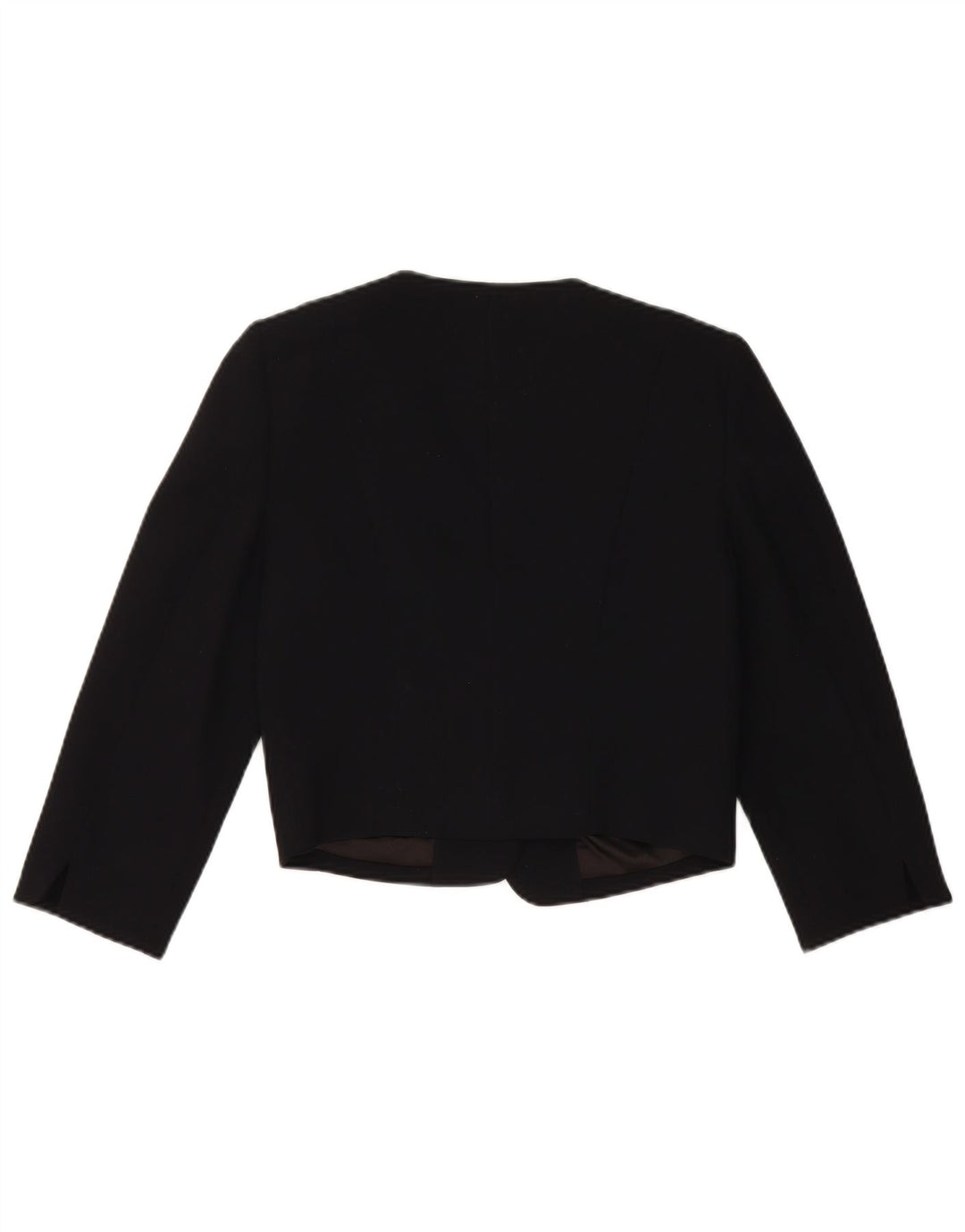 Damska marynarka Monsoon Crop Open Blazer UK 10, mała, czarna, poliester