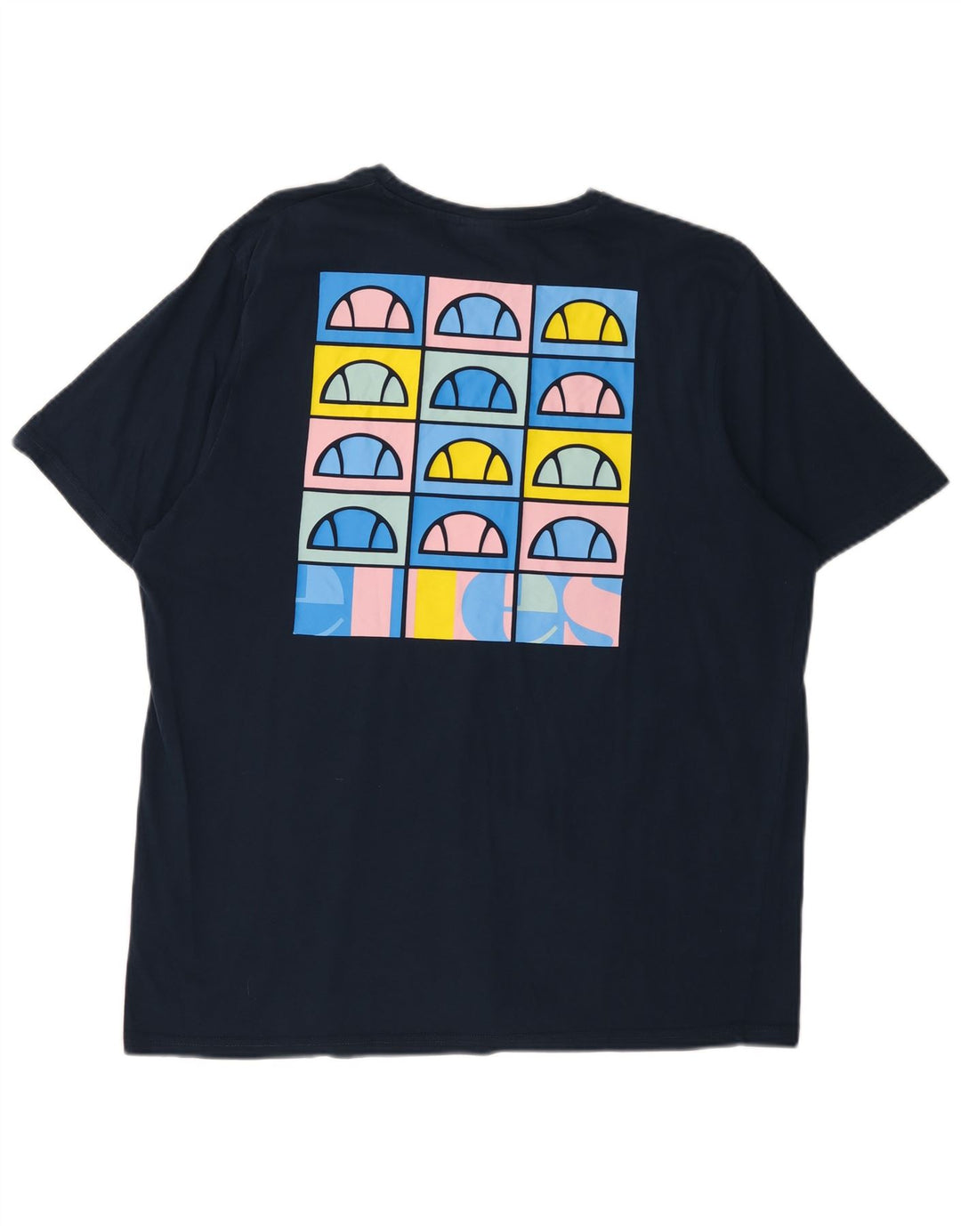 Męski T-shirt z grafiką ELLESSE, 2XL, granatowy, bawełniany