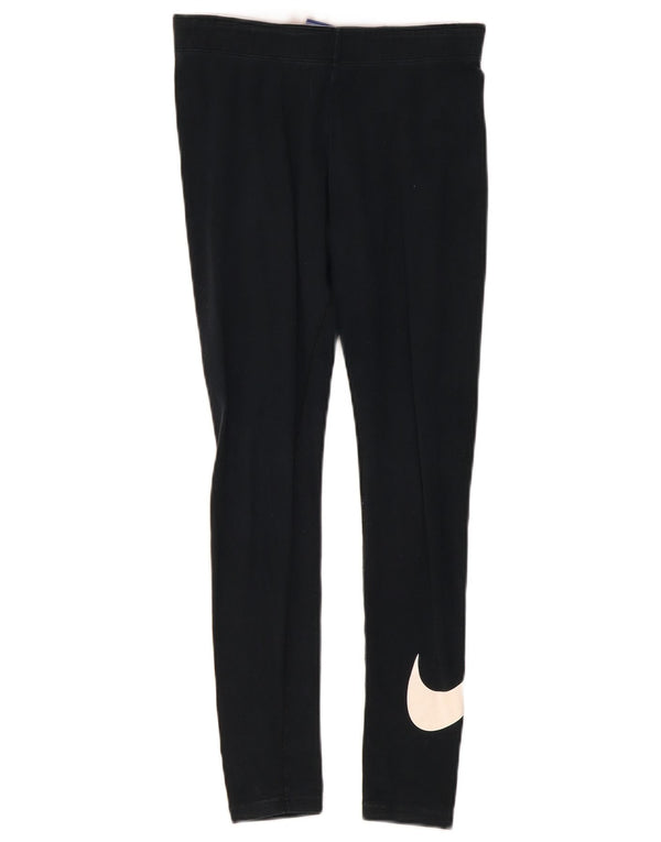 Nike Womens Graphic Leggings UK 10 Small Black