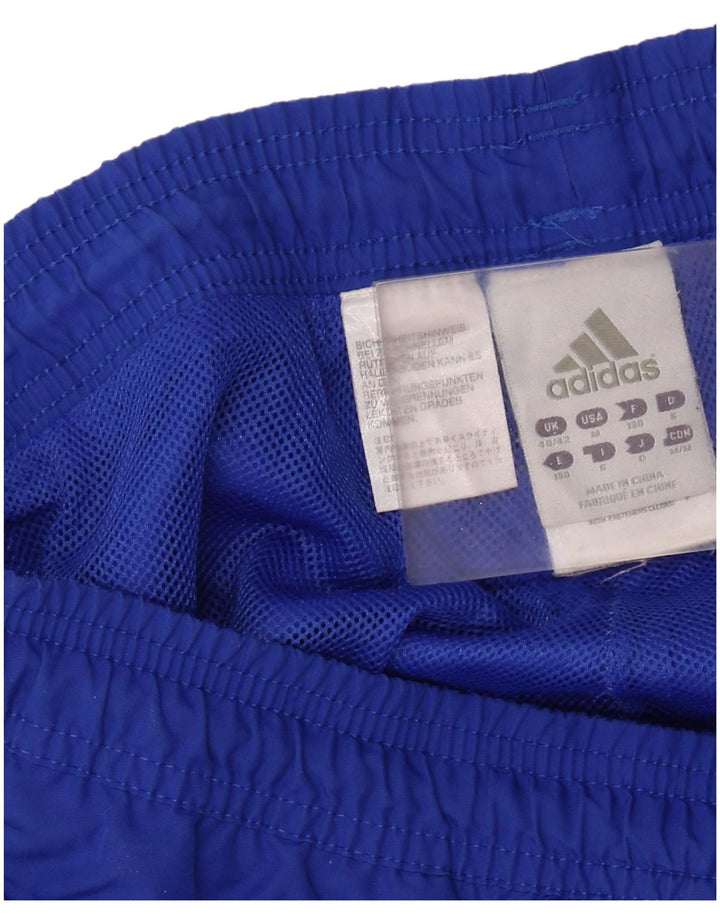 Męskie spodnie dresowe ADIDAS Joggers UK 40/42 Średni niebieski, blok kolorów