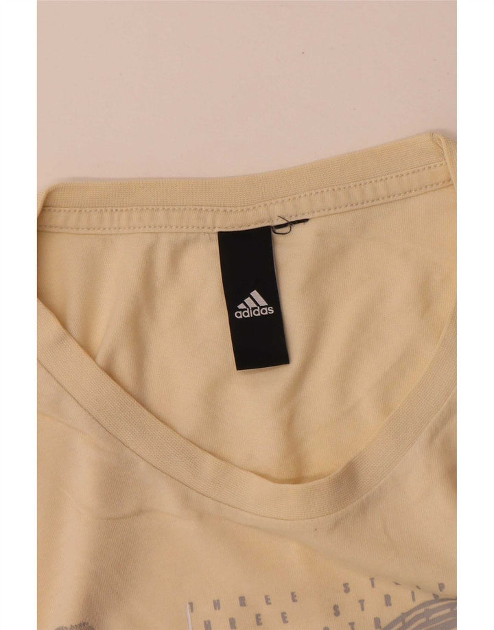 Męska koszulka graficzna Adidas Top Medium Yellow