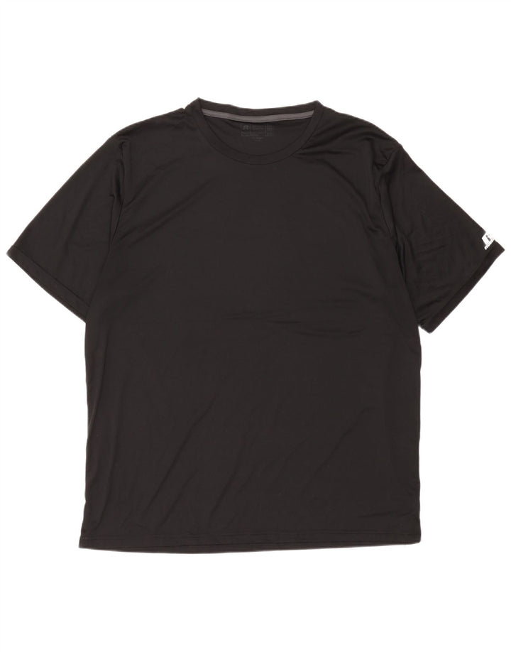 T-shirt męski Russell Athletic Top 3XL, czarny poliester